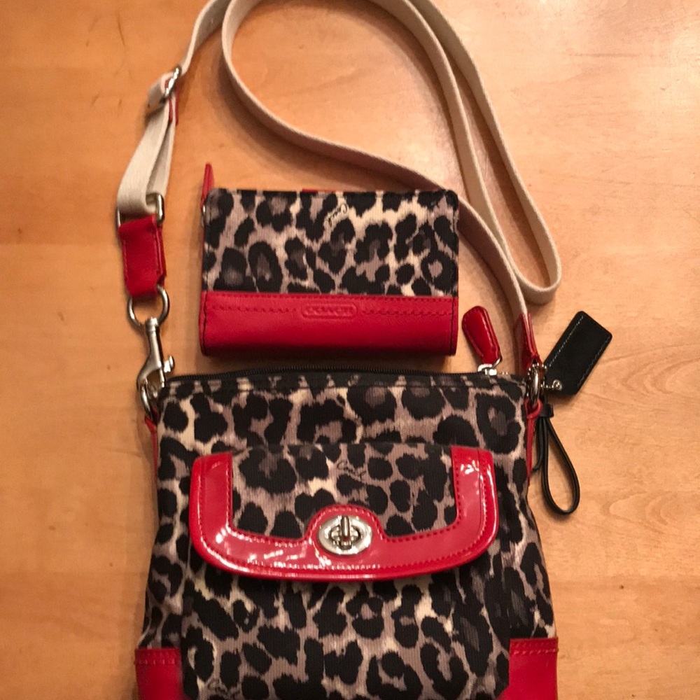 Coach cross body purse